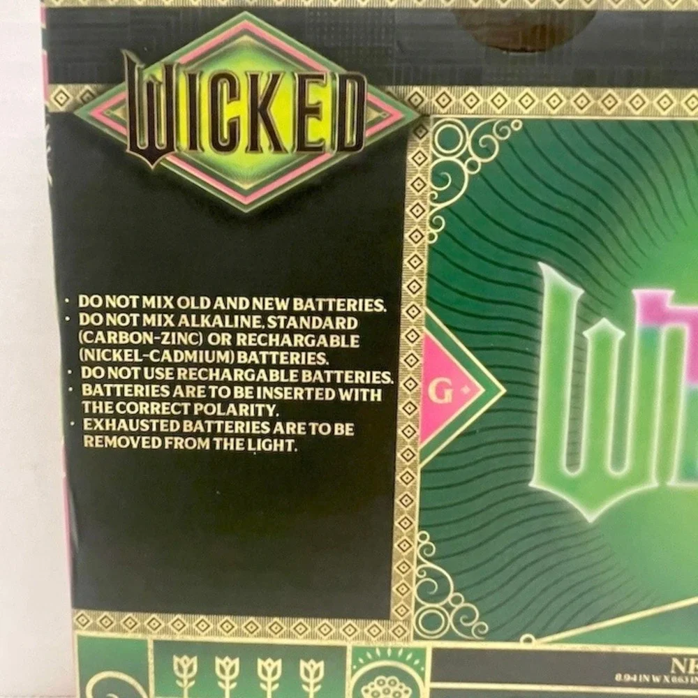 Wicked‎ Movie Neon Wall Art Green Pink Decor Sign Universal Studios